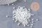 Petite perles de rocaille blanches 2.5mm, x12gr (G2541)
