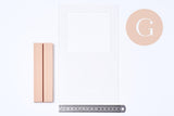 Présentoir boucles d'oreilles plexiglas bois 25cm, x1 G10104