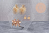Présentoir boucles d'oreilles plexiglas hexagone personnalisable 18 emplacements 20cm, x1 G10106
