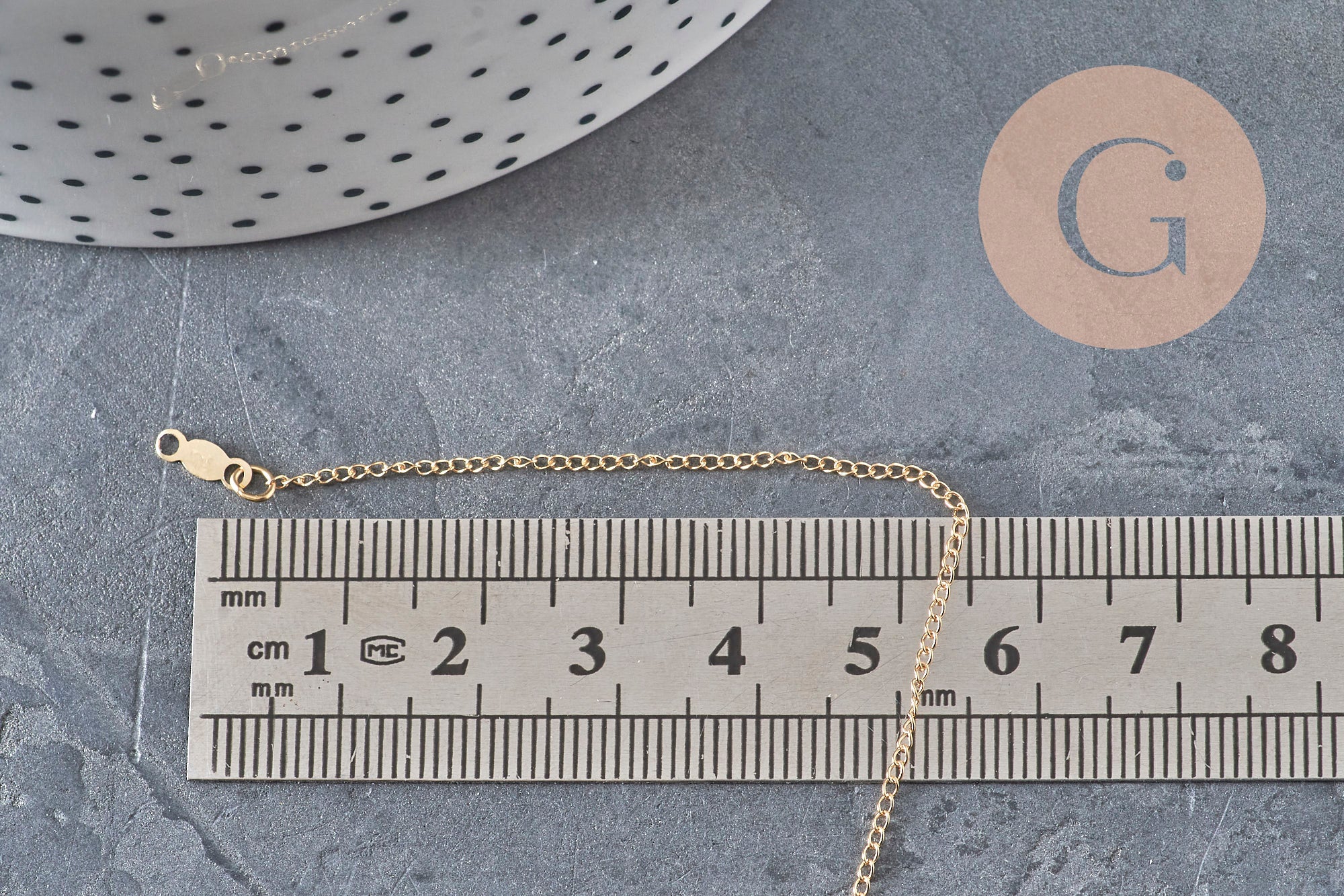 Collar Cadena fina con cierre dorado gold-filled 45.7cm x1 (G2617)