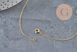 Collar Cadena fina con cierre dorado gold-filled 45.7cm x1 (G2617)