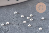 Round transparent crystal rhinestone cabochon 2.5mm, x 0.15 gram (G2287)