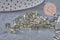 Perlas cuadradas de vidrio gris de 4 mm, x50 (G2195)