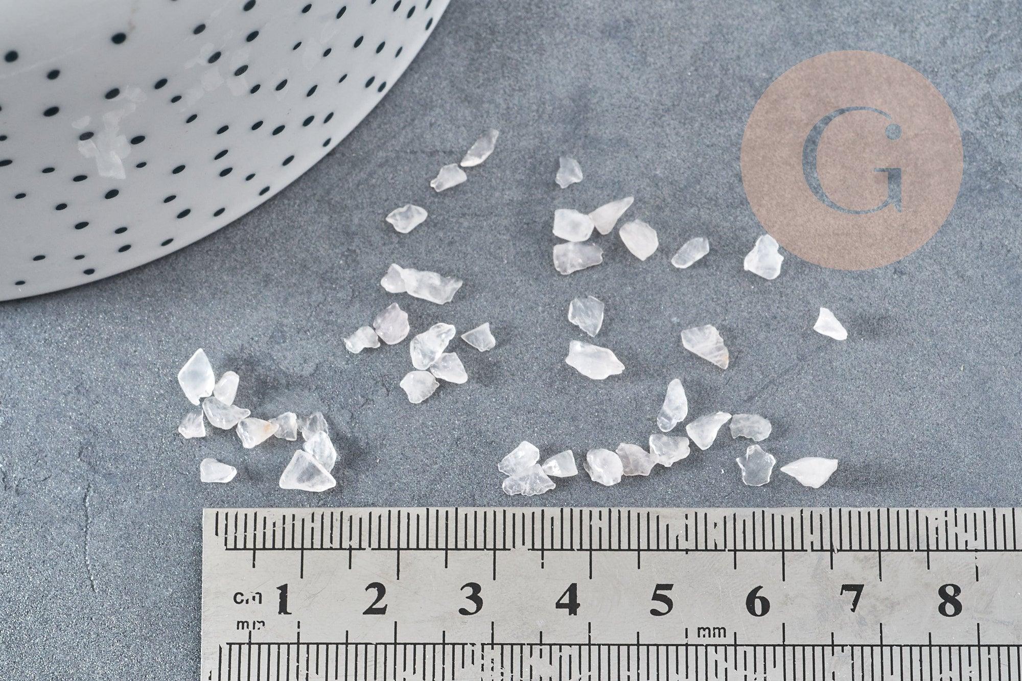Sable pierre Chips quartz rose naturel 2~8mm, x20gr (G9552)