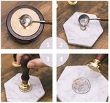 Sceau en metal Abeille cire à cacheter, une fourniture pour création de sceau personnalisé invitation de mariage DIY, x1,G3997
