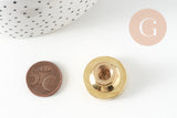 Metal seal Gold leaf brass sealing wax 25mm, personalization DIY invitations x1 G8946