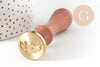 Sceau metal enveloppe ailée cire à cacheter,fourniture pour création sceaux personnalisés, invitation de mariage DIY,25mm x1 G4725