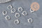 Stainless steel 304 sleeper earring findings, silver plated, 14.5mm, x10 (G11185)