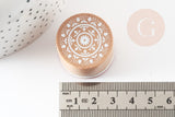 Tampon bois dentelle 3cm, x1 (G0334)