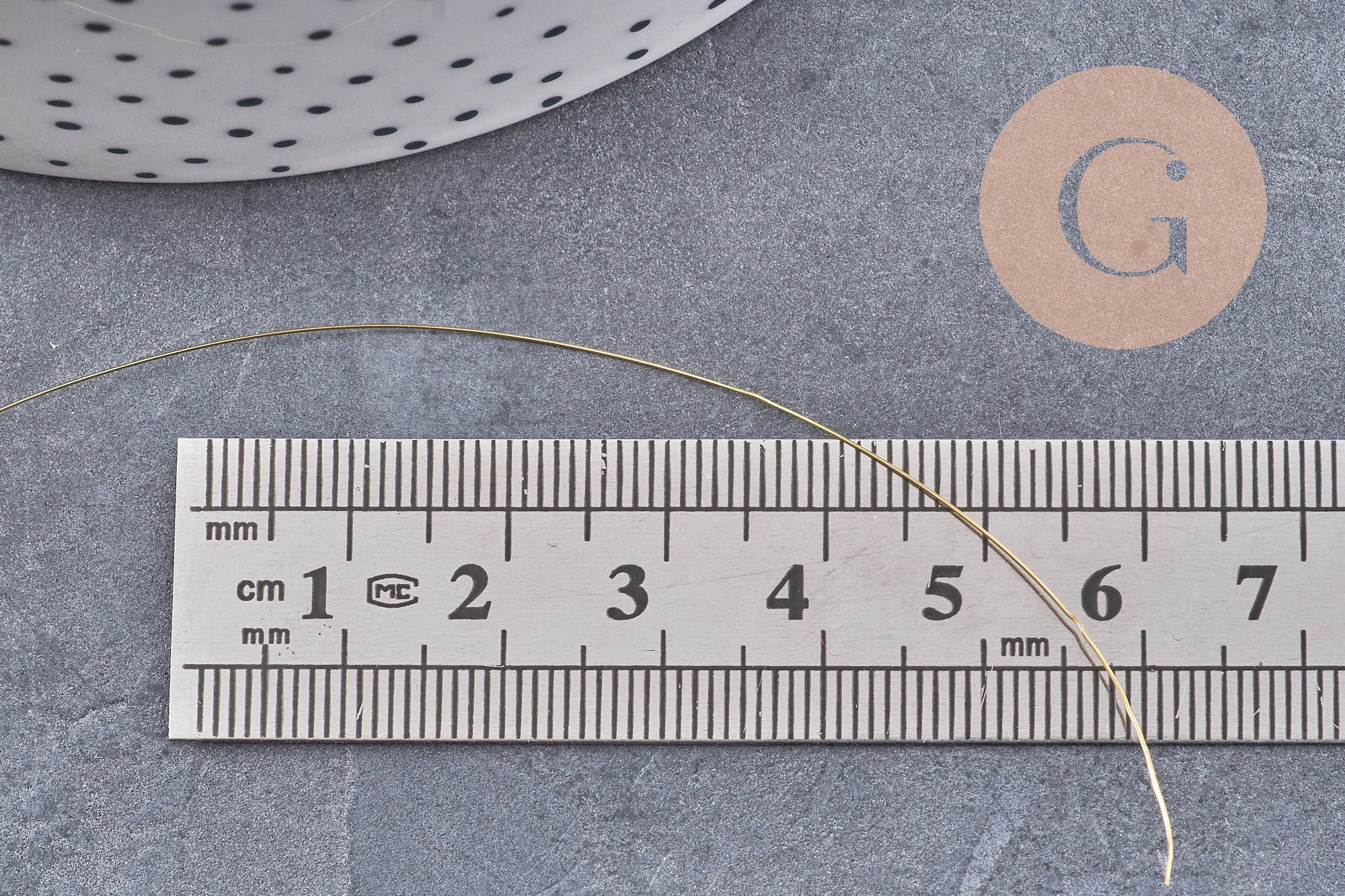 fil de cuivre doré 0.3mm, x1 bobine de 10 mètres (G0057)