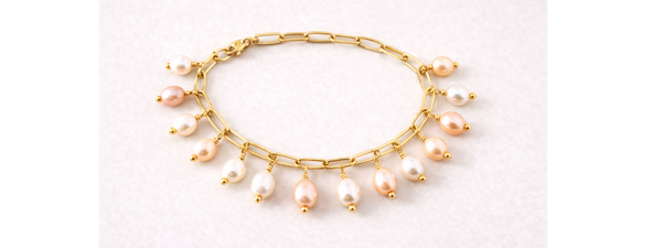 Tutorial: create a charm bracelet with a freshwater pearl