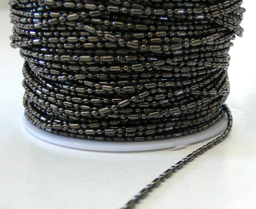 Chains by the meter in black &amp; metalgun color