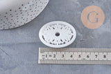 Emporte-Pièce Pâte polymère Ovale Fleur créole interchangeable 40mm, x1 (G10997)