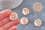 Emporte-Pièce Pâte polymère Fleur créole interchangeable au choix 17-20mm, x1 (G10995)