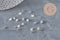 Stainless steel 304 silver-plated 4mm clasps for studs, x20 (G11171)