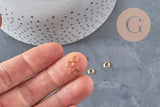 Gold 304 stainless steel round closed jump rings 5mm/0.8mm, x10 IN STOCK