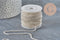 Silver-plated 304 stainless steel rolo chain 2mm, x1 meter (G11198)