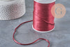 2mm burgundy polyester rattail cord, x5 meters VALID