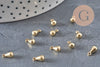 Gouttes finition laiton brut 8mm, x50 (G11282)