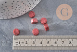 Gránulos de cera color burdeos para sellar, material para la creación de sellos personalizados para sellos e invitaciones de boda DIY, x100 (G3281)