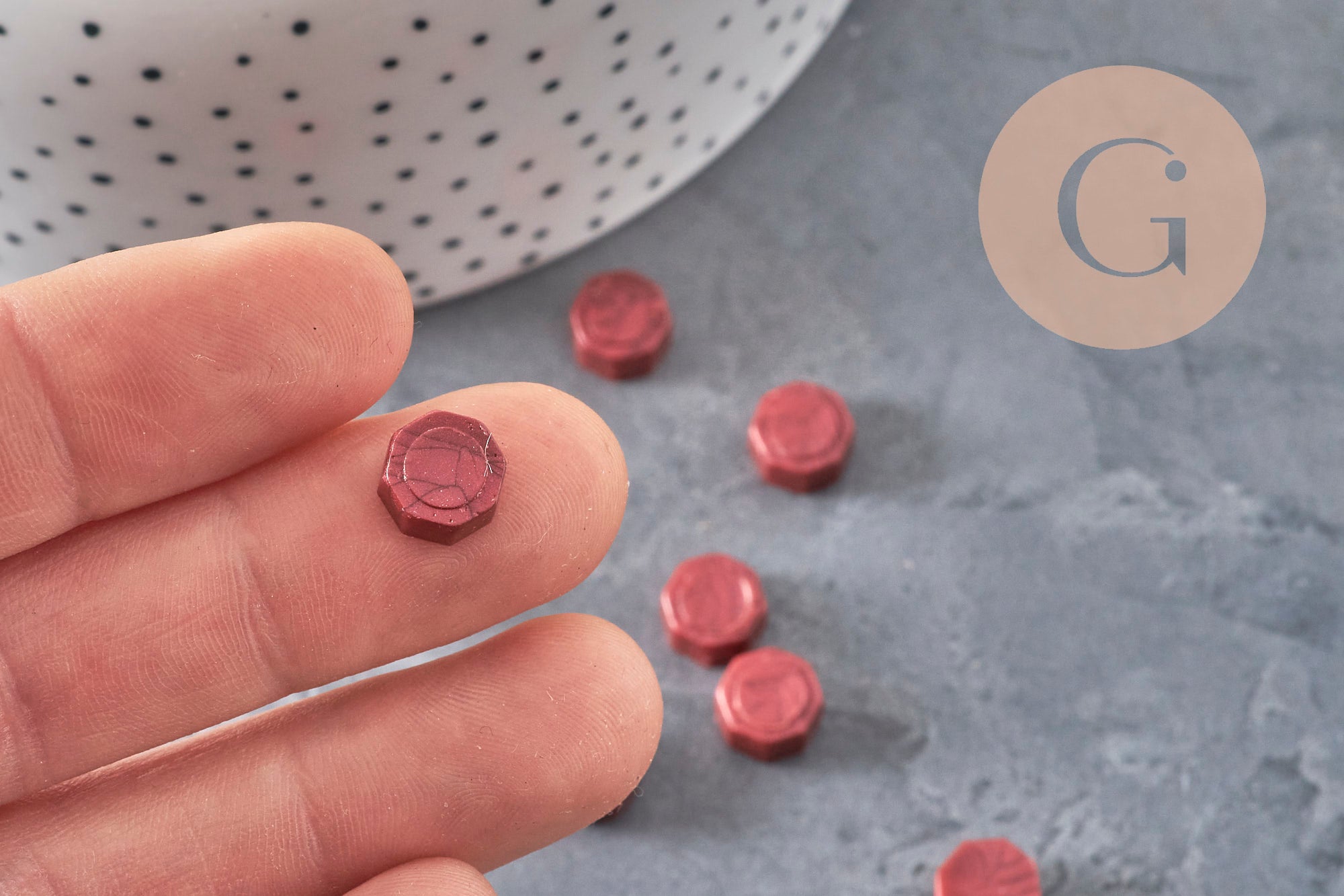 Bordeaux Sealing Wax Pellets, Custom Seal Making Supplies for DIY Wedding Seals and Invitations, x100 (G3281)