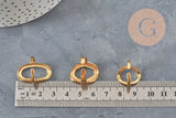 PHOTOS TO BE REDONE VARIATION TO BE TAKEN Oval ring 304 stainless steel gold IP Size 57, x1 (G11154) VALID