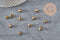 Grelot clochette laiton bronze 8mm, x10 (G11345)