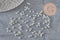 Silver-colored 304 stainless steel round spacer beads 3mm, x10 (G11349)