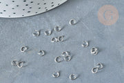Round 304 stainless steel connecting rings, 4mm thick, x1g (G9145)