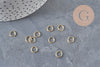 Round closed rings, 304 stainless steel, gold-plated, 7mm/0.8mm, x10 (G11230)