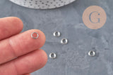 Anillas cerradas redondas acero inoxidable 304 platino 6mm/0.8mm, x5 (G11215)