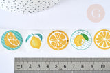 Autocollants motifs fruits d'été 25mm, x500 (G7061)