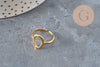 Anillo círculo acero inoxidable 304 dorado IP Talla 57, x1 (G11261)