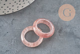 Bague quartz fraise naturel 17-20mm, x1 (G11409)-Bague-Gingerlily Perles