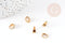 Bélière laiton laiton brut 8mm, x20 (G0025)