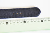 Bracelet cuir marine réglable boucle dorée 25.5mm, x1 (G2494)