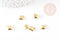 Breloque coeur laiton brut 6mm , pendentif laiton pour création bijoux DIY x50 (7.6gr) G0962