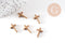 Breloque croix laiton brut 13mm, breloques laiton brut,croix bijoux,pendentif religion, x5 G0039