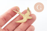 Broche hirondelle acier 316 inoxydable doré 52mm, x1 (G9606)