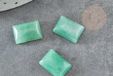 Cabochon aventurine verte,cabochon rectangle, aventurine naturelle,pierre naturelle, 10 x4mm, x1 G1144