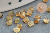 Cabochon carré labradorite naturelle facetté 2.5mm, x1 (G8647)