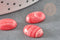 Cabochon ovale agate rayée naturelle 14x10mm, x1 (G2608)