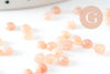 Cabochon rond Pierre du soleil naturelle 4mm, x1 (G10037)
