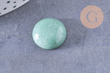 Cabochon rond dôme pierre naturelle et de synthèse 18mm, x1 (G10711)