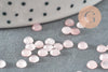 Cabochon rond jade naturel rose clair 4mm, x1 (G9953)
