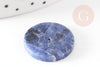 Cabochon rond sodalite naturelle percé naturel 25mm, x1 (G6458)