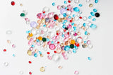 Cabochon rond strass cristal coloré 1.6mm, x1 gramme (G4142)