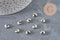 Crimp bead covers, 304 stainless steel, platinum, 8x7mm, x20 (G11177)