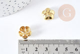 EP-Calottes fleur laiton brut 14mm,x10 (G9227)