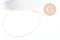 Collier Chaine complète forçat avec fermoir dorée or 16K 2mm/80cm, x1 (G1123)